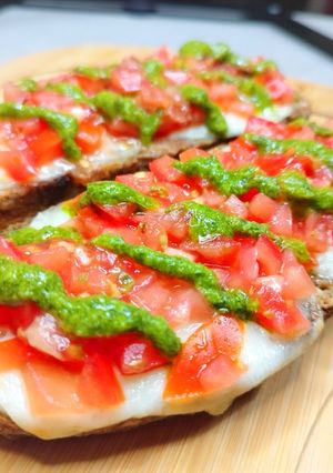 A picture of Tricolor Bruschetta 🇮🇹.