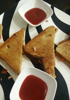 A picture of Healthy Paneer Pumpkin Tava toast.