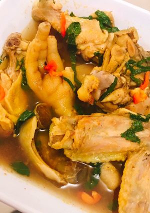 A picture of Chicken peppersoup.