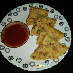 A picture of Moong daal cheela.