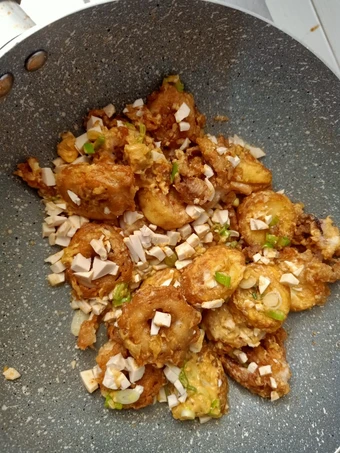 Cara Mudah Membikin Resep Cumi tofu telur asin yang Sempurna Anti Ribet, Mantap