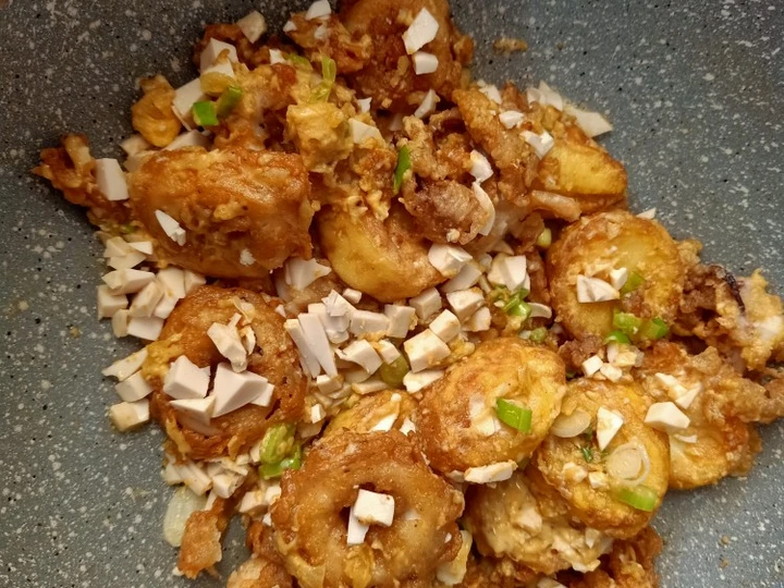 Cara Mudah Membikin Resep Cumi tofu telur asin yang Sempurna Anti Ribet, Mantap