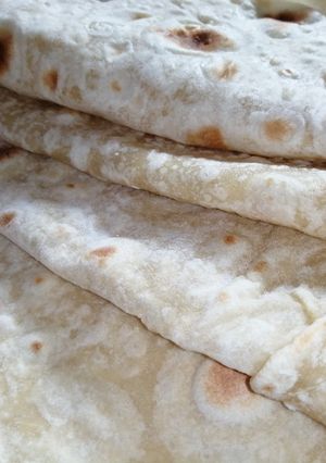 صورة لوصفة خبز الشاورما البيتي