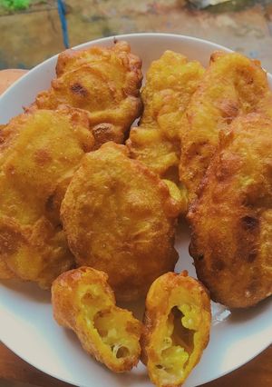 Hình của món Chuối chiên phồng giòn.