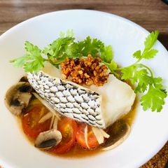A picture of Cod steam fish.