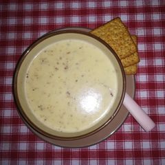 A picture of Mussel soup.