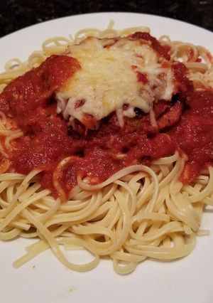 A picture of Eggplant Parmigiana.