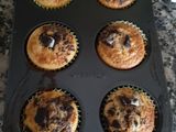 Magdalenas con pepitas de chocolate