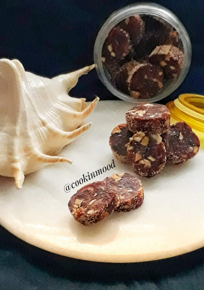 A picture of Dates Delight / Khajur Mithai.