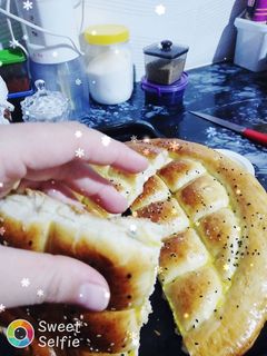 صورة لوصفة خبز البيدا التركي