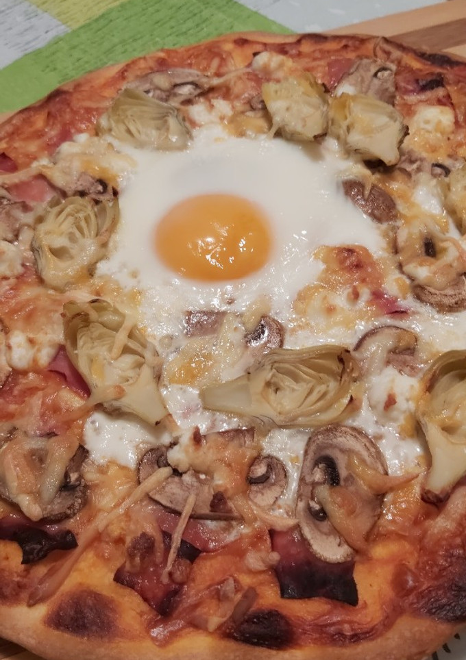 Una foto de Pizza de huevo