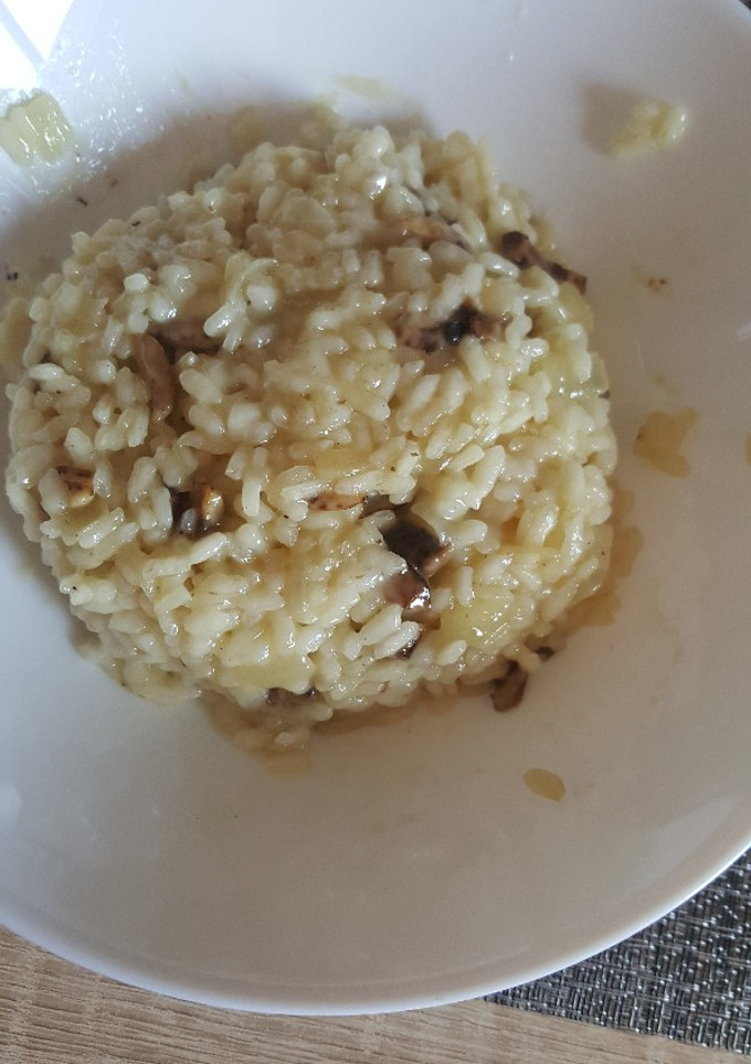 Una foto de Risotto con champiñones