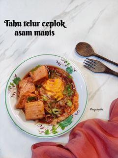 Foto resep Tahu Telur Ceplok Asam Manis