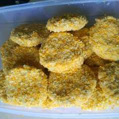 A picture of Naget tempe isi Abon tuna praktis gak ribet.