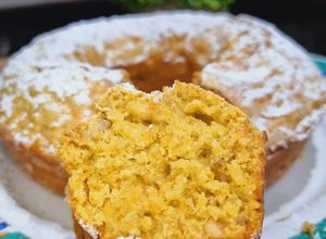 Una foto de TORTA SALUDABLE DE ZANAHORIA, NARANJA Y FRUTOS SECOS❤️