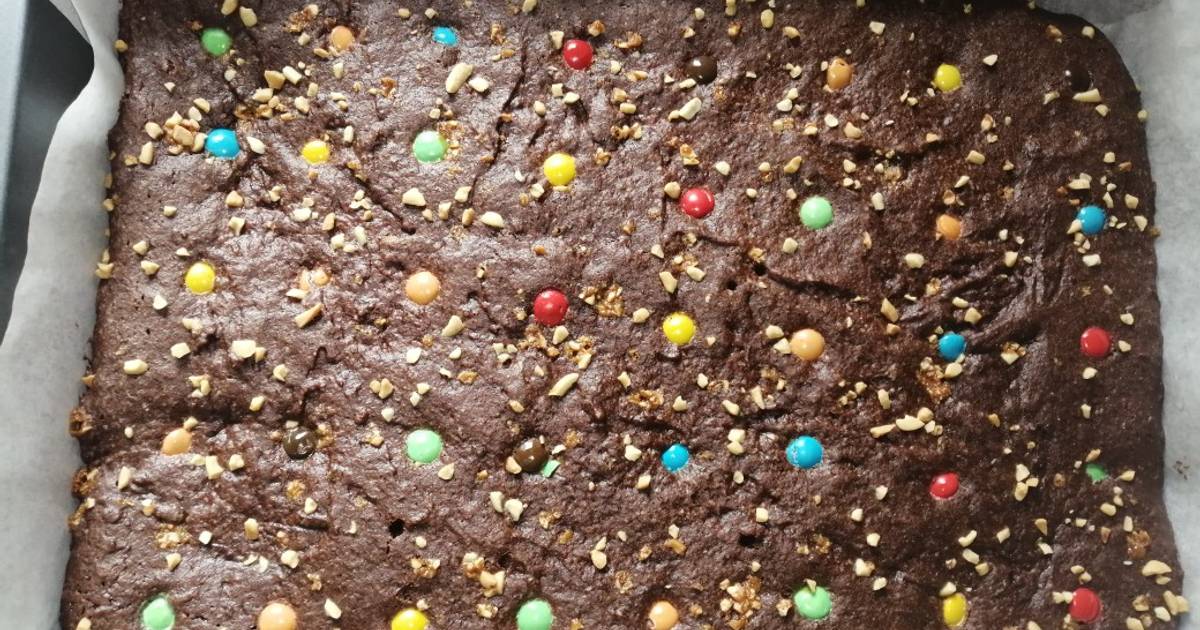 Brownie con aceite y cacao! Receta de Virginia Gil - Cookpad