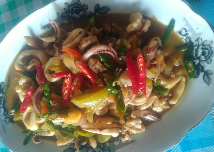 Cumi segar cabe hijau