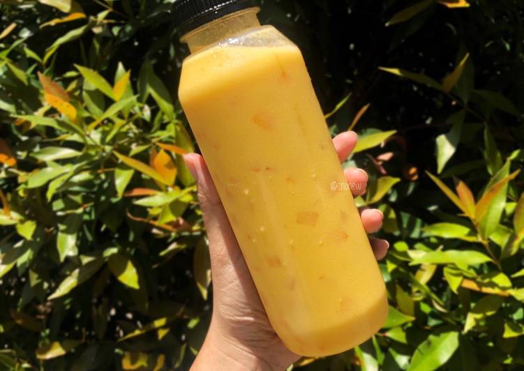Bumbu Mango Milk Jelly | Langkah Membuat Mango Milk Jelly Yang Sedap