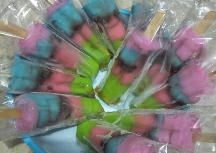 π»Es lolipop rainbow..bahan murah meriah... πππ»π»