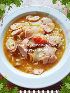 Foto resep Seblak Mie Instant Kuah Pedas