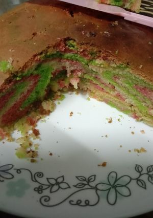 Gambar Kek Butter Pelangi