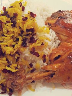 عکسی از دستور زرشک پلو با مرغ