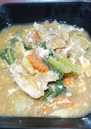 รูปของ ราดหน้าไก่เส้นใหญ่ทอดกรอบ