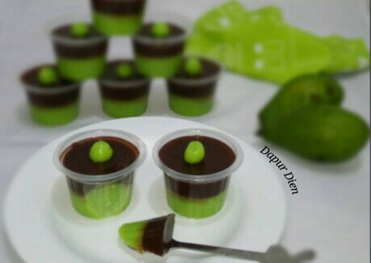 Puding Alpukat Coklat