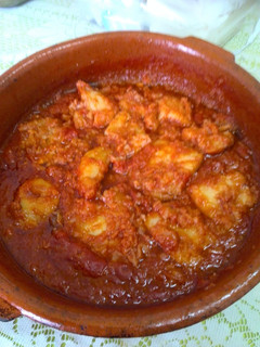 Una foto de Bacalao con tomate