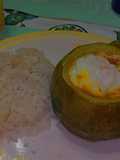 Zapallito italiano relleno vegetariano