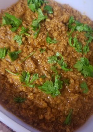 A picture of Fry seekh qeema.