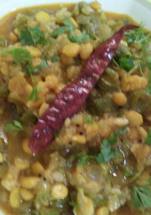 A picture of Turai-Chane ki dal ki sabji.