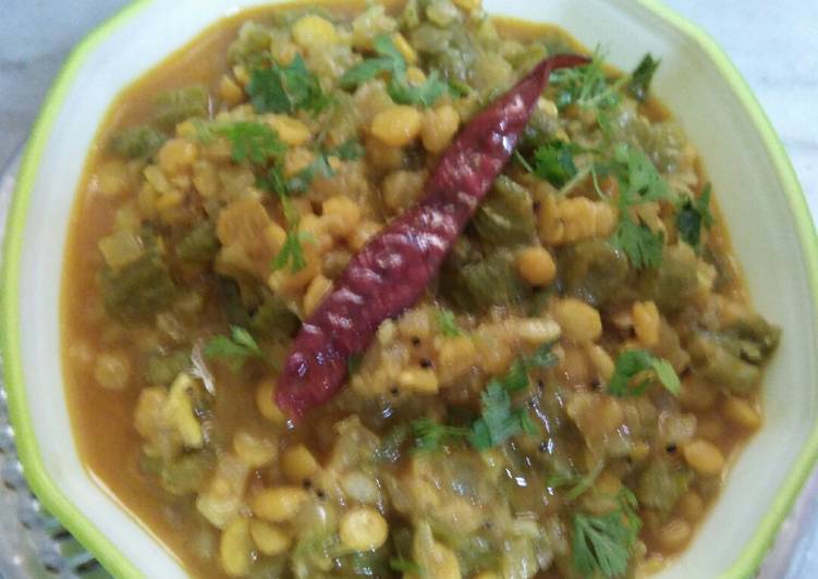 Recipes for Turai-Chane ki dal ki sabji