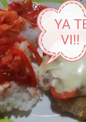 Una foto de Milanesas napolitanas con "ya te vi" 😜