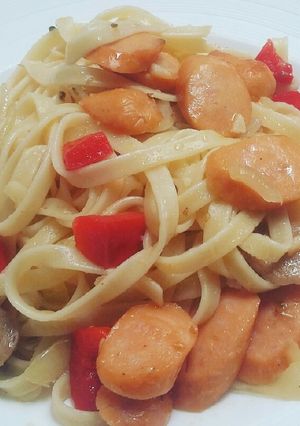 Foto resep Fettucini aglio olio