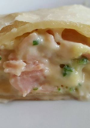 Una foto de Tarta de jamón y queso
