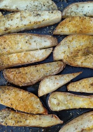 Una foto de Papas rústicas sin sal