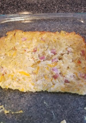 A picture of Southwest hash brown casserole.