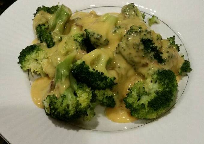 Step-by-Step Guide to Make Award-winning Brad's steamed broccoli with
roasted hatch chile cheese sauce