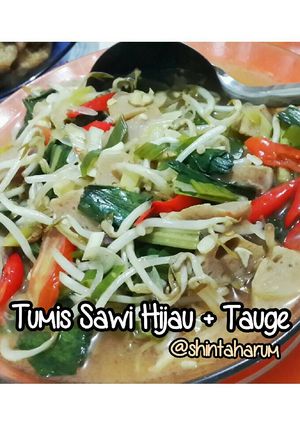 Foto resep Tumis Sawi Hijau+Tauge