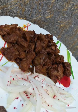 عکسی از دستور جگر مرغ