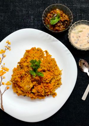 চিকেন বিরিয়ানি (Chicken Biriyani Tamil style recipe in Bengali,) রেসিপির প্রধান ছবি