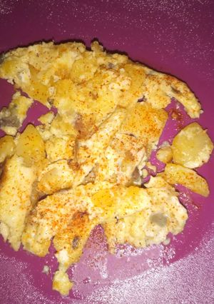 A picture of Spanish Tortilla or Omelette.