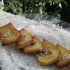 A picture of Coconut shahi tukda.