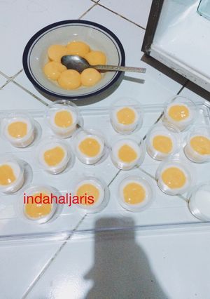 Foto resep Puding telor ceplok 2 bahan