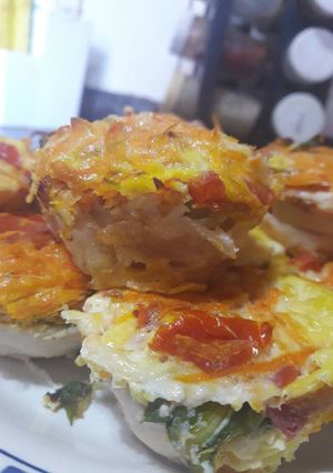 Una foto de Muffins de verduras 🍅🌿🌶