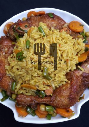 A picture of Vegetable jollop rice.