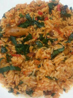 A picture of Native jollof rice.