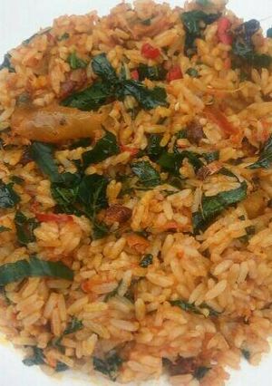 A picture of Native jollof rice.