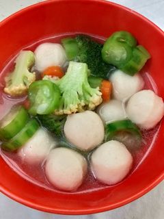 Foto resep Sup bakso ikan